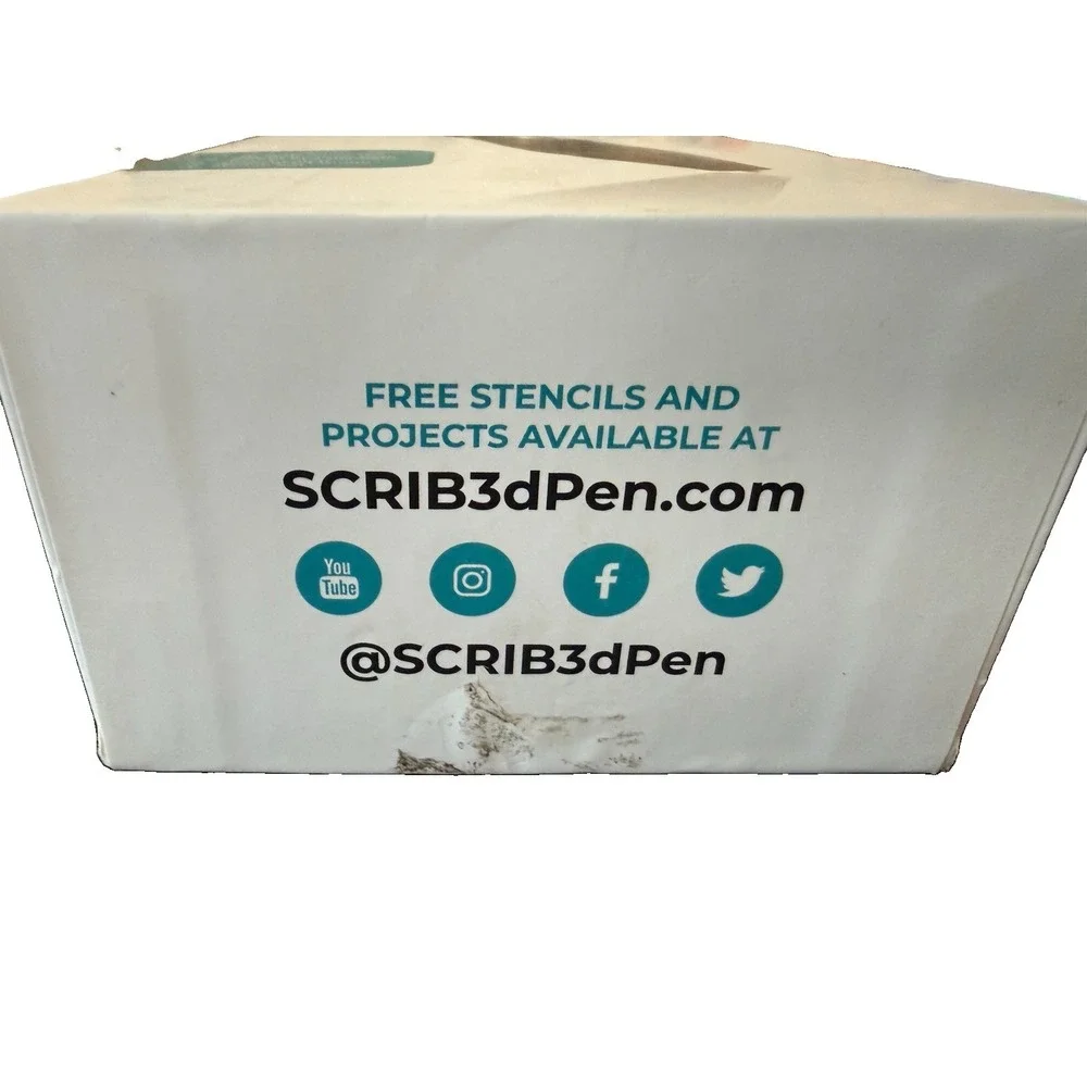 SCRIB3D Advanced 3D Printing Pen Grey Complete Kit Great Condition Tested